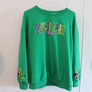 Sequin Mardi Gras 1699 Sweater - L